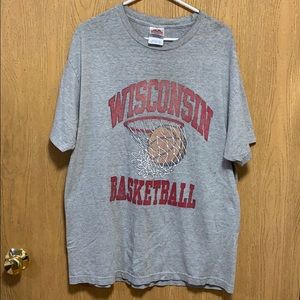 Vintage Wisconsin Basketball Tshirt